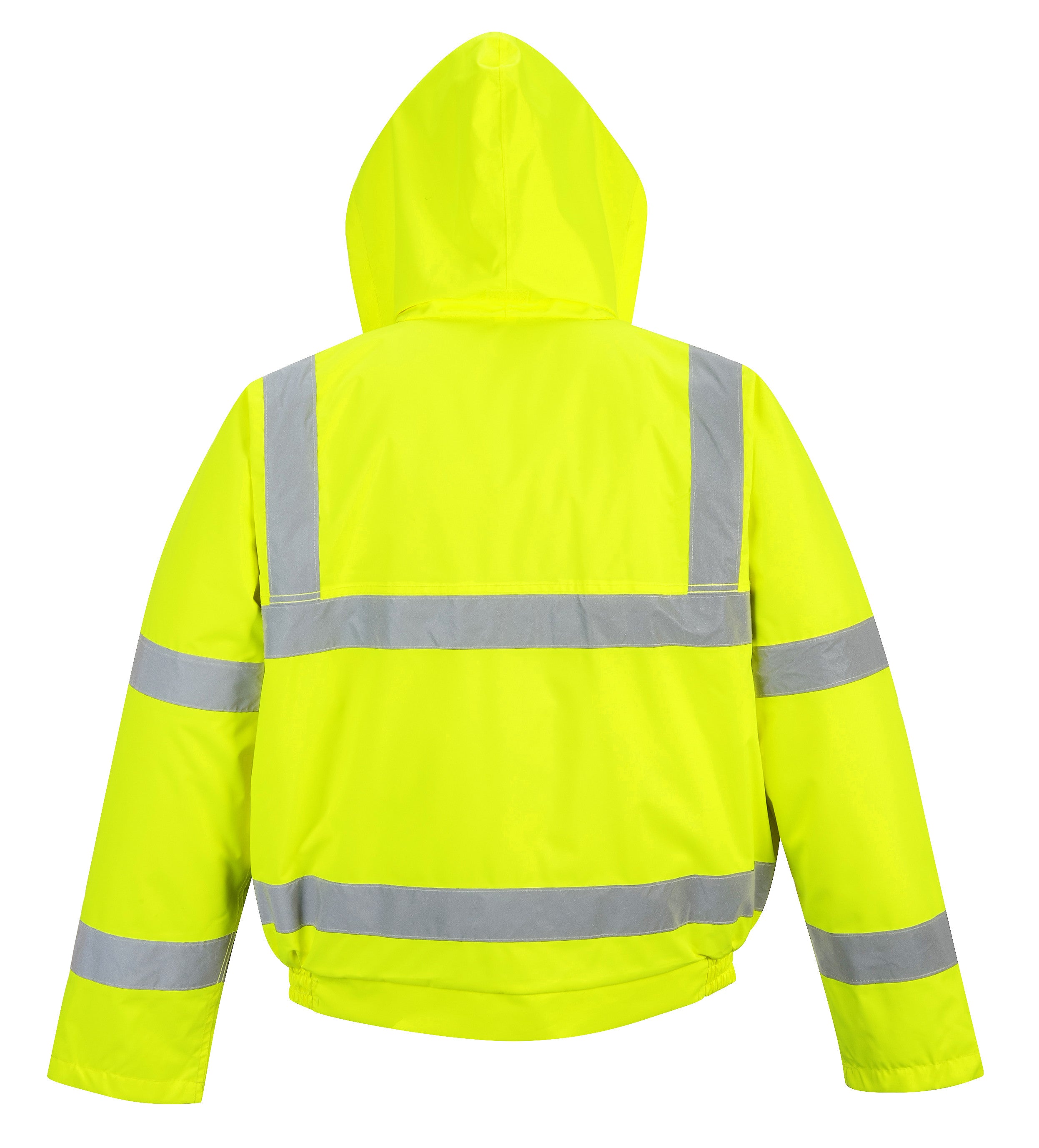 Hi-Vis Bomber Jacket | HI-VIS YELLOW/NAVY